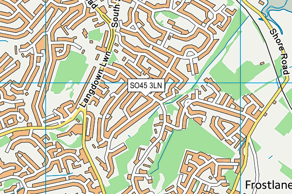 SO45 3LN map - OS VectorMap District (Ordnance Survey)