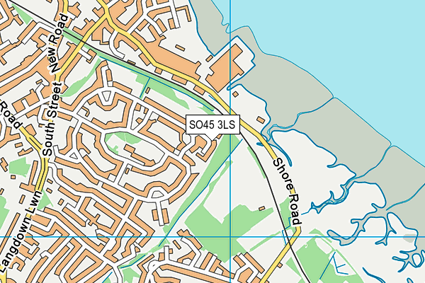 SO45 3LS map - OS VectorMap District (Ordnance Survey)