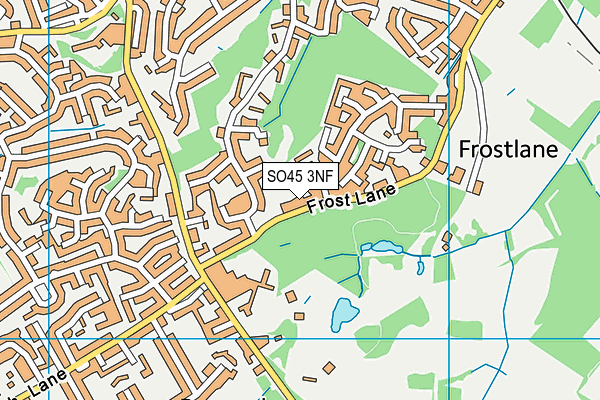 SO45 3NF map - OS VectorMap District (Ordnance Survey)