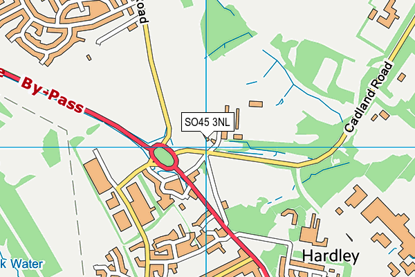 SO45 3NL map - OS VectorMap District (Ordnance Survey)