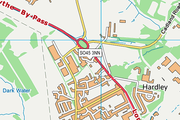 SO45 3NN map - OS VectorMap District (Ordnance Survey)