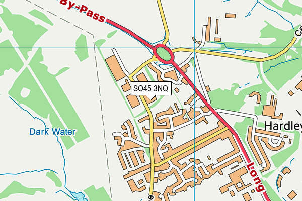 SO45 3NQ map - OS VectorMap District (Ordnance Survey)