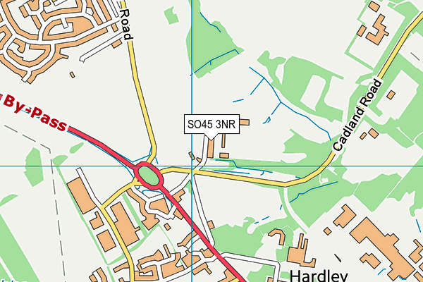 SO45 3NR map - OS VectorMap District (Ordnance Survey)