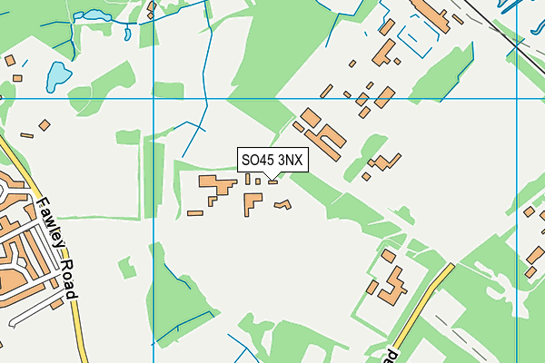 SO45 3NX map - OS VectorMap District (Ordnance Survey)