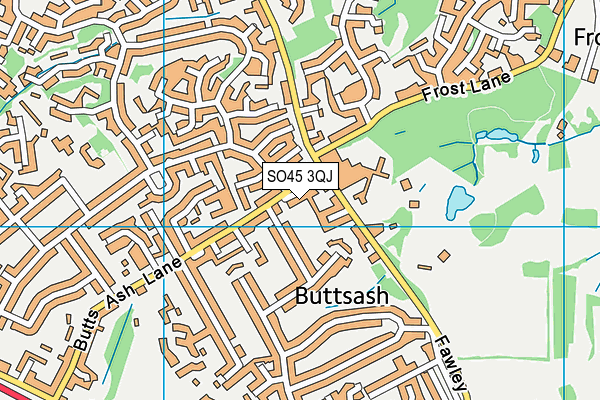 SO45 3QJ map - OS VectorMap District (Ordnance Survey)