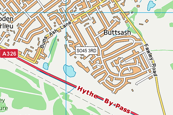 SO45 3RD map - OS VectorMap District (Ordnance Survey)