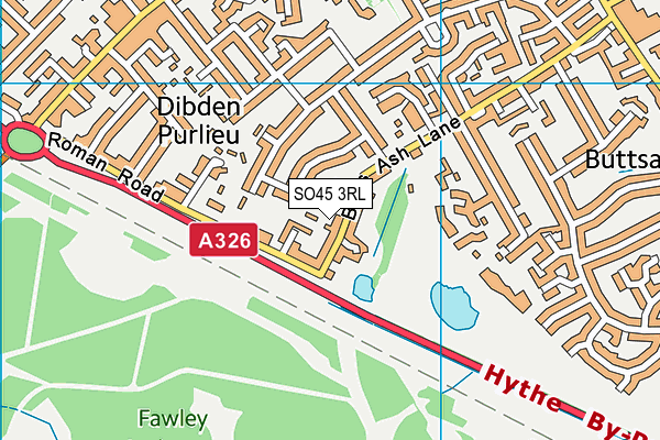 SO45 3RL map - OS VectorMap District (Ordnance Survey)