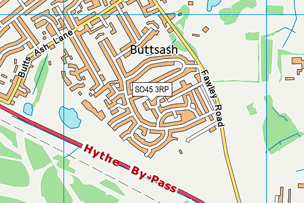 SO45 3RP map - OS VectorMap District (Ordnance Survey)