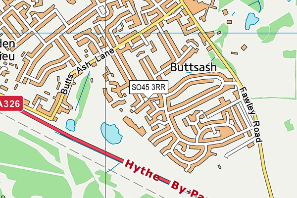 SO45 3RR map - OS VectorMap District (Ordnance Survey)