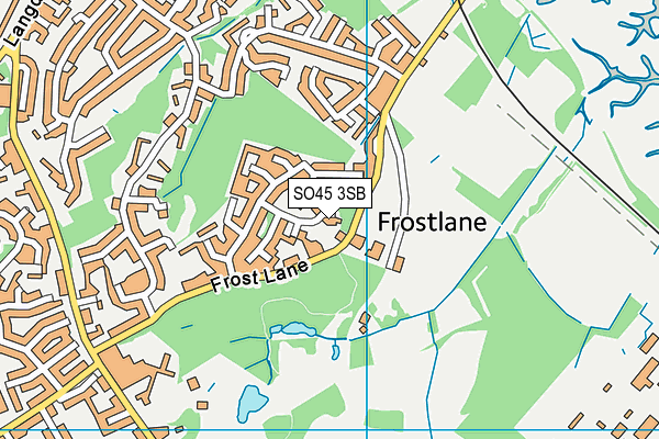 SO45 3SB map - OS VectorMap District (Ordnance Survey)