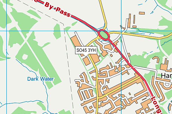 SO45 3YH map - OS VectorMap District (Ordnance Survey)