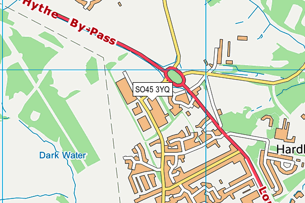 SO45 3YQ map - OS VectorMap District (Ordnance Survey)