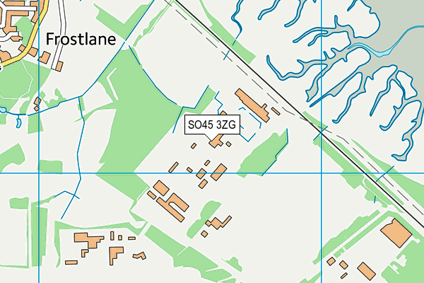 SO45 3ZG map - OS VectorMap District (Ordnance Survey)