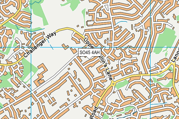 SO45 4AH map - OS VectorMap District (Ordnance Survey)