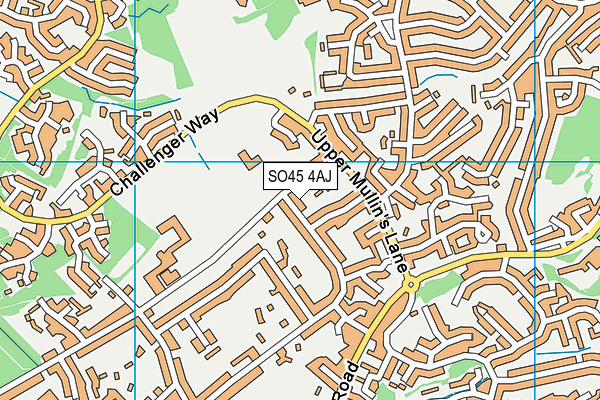 SO45 4AJ map - OS VectorMap District (Ordnance Survey)