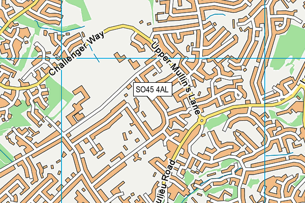 SO45 4AL map - OS VectorMap District (Ordnance Survey)