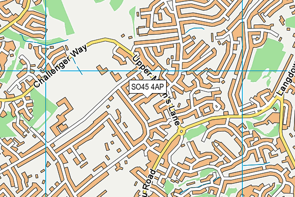 SO45 4AP map - OS VectorMap District (Ordnance Survey)
