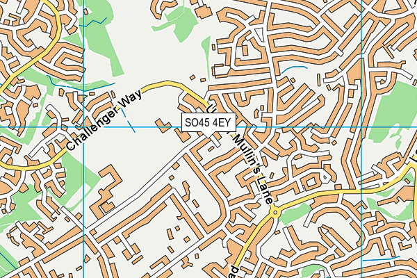 SO45 4EY map - OS VectorMap District (Ordnance Survey)