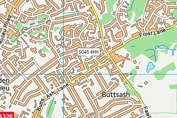 SO45 4HH map - OS VectorMap District (Ordnance Survey)
