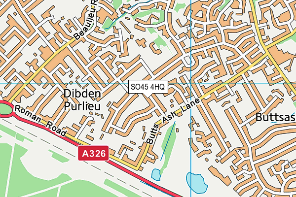 SO45 4HQ map - OS VectorMap District (Ordnance Survey)