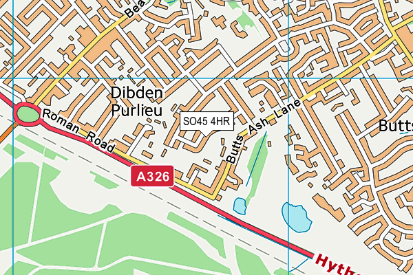 SO45 4HR map - OS VectorMap District (Ordnance Survey)