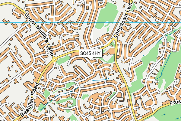 SO45 4HY map - OS VectorMap District (Ordnance Survey)