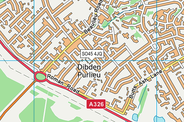 SO45 4JQ map - OS VectorMap District (Ordnance Survey)