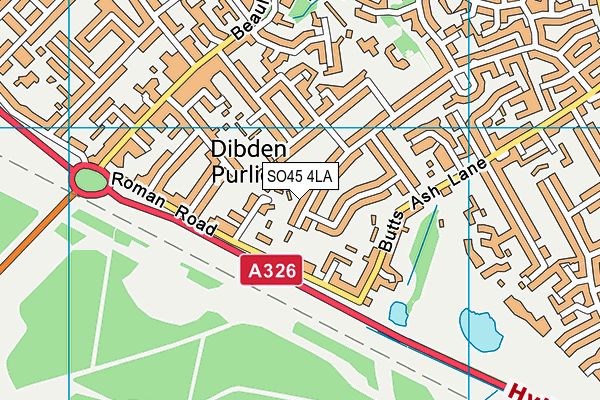 SO45 4LA map - OS VectorMap District (Ordnance Survey)