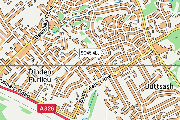 SO45 4LJ map - OS VectorMap District (Ordnance Survey)