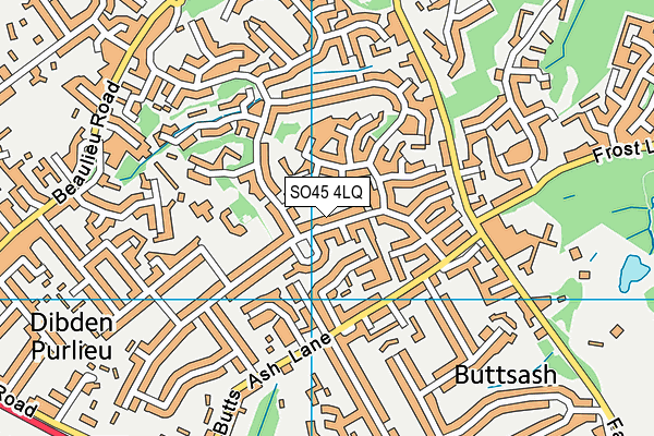 SO45 4LQ map - OS VectorMap District (Ordnance Survey)