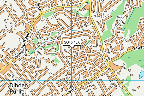 SO45 4LX map - OS VectorMap District (Ordnance Survey)