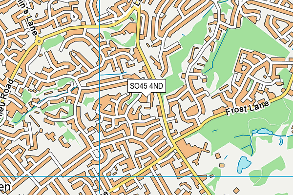 SO45 4ND map - OS VectorMap District (Ordnance Survey)