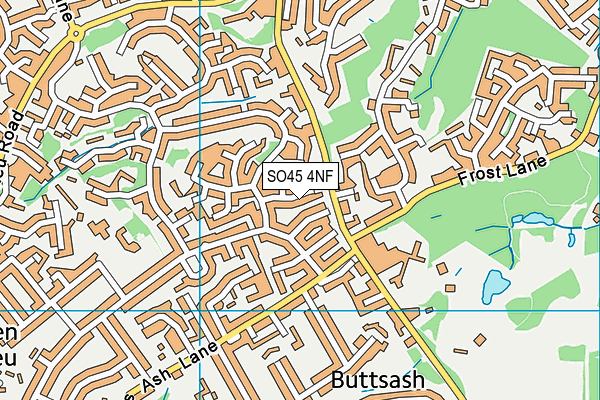 SO45 4NF map - OS VectorMap District (Ordnance Survey)