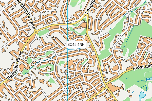 SO45 4NH map - OS VectorMap District (Ordnance Survey)