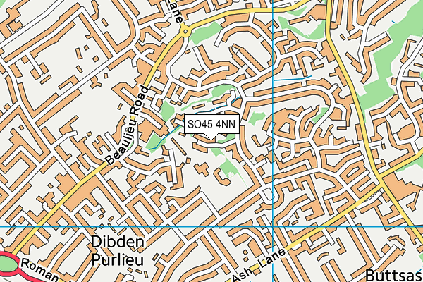 SO45 4NN map - OS VectorMap District (Ordnance Survey)