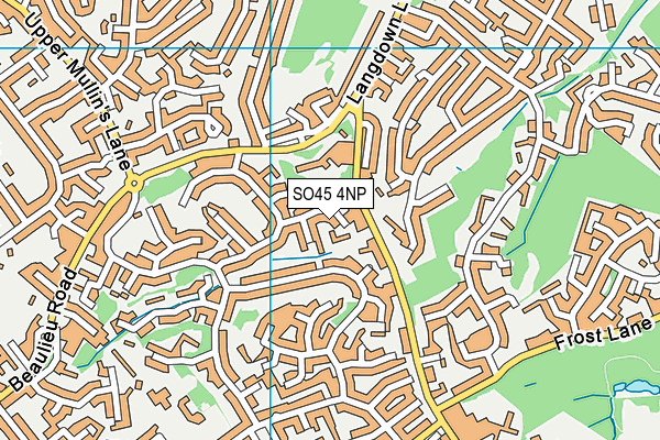 SO45 4NP map - OS VectorMap District (Ordnance Survey)