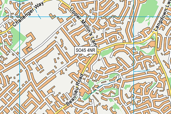 SO45 4NR map - OS VectorMap District (Ordnance Survey)