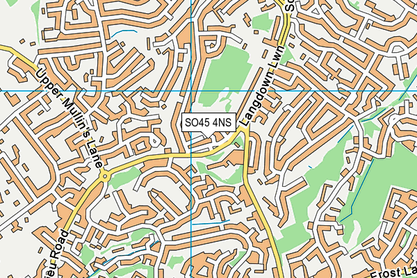 SO45 4NS map - OS VectorMap District (Ordnance Survey)
