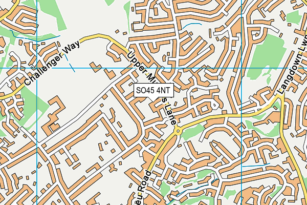 SO45 4NT map - OS VectorMap District (Ordnance Survey)