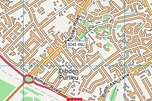 SO45 4NU map - OS VectorMap District (Ordnance Survey)