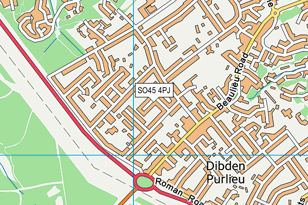 SO45 4PJ map - OS VectorMap District (Ordnance Survey)