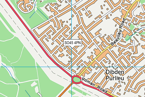 SO45 4PN map - OS VectorMap District (Ordnance Survey)