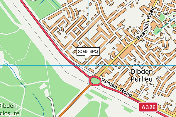 SO45 4PQ map - OS VectorMap District (Ordnance Survey)