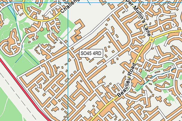 SO45 4RD map - OS VectorMap District (Ordnance Survey)