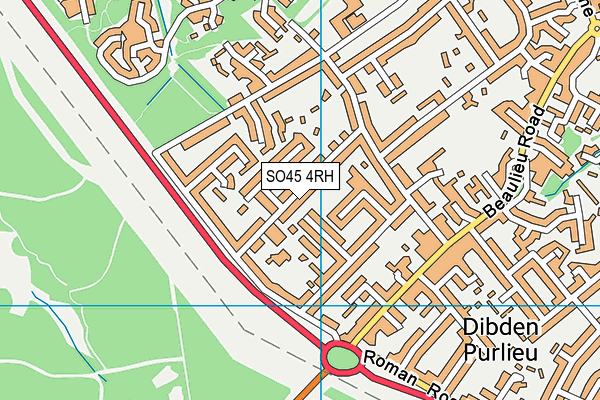 SO45 4RH map - OS VectorMap District (Ordnance Survey)