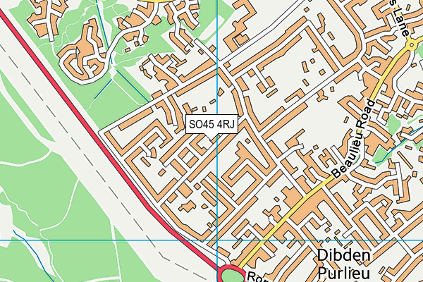 SO45 4RJ map - OS VectorMap District (Ordnance Survey)