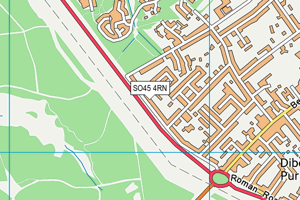 SO45 4RN map - OS VectorMap District (Ordnance Survey)