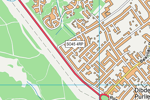 SO45 4RP map - OS VectorMap District (Ordnance Survey)