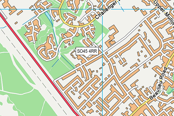 SO45 4RR map - OS VectorMap District (Ordnance Survey)