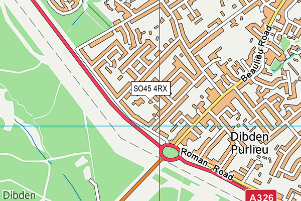 SO45 4RX map - OS VectorMap District (Ordnance Survey)